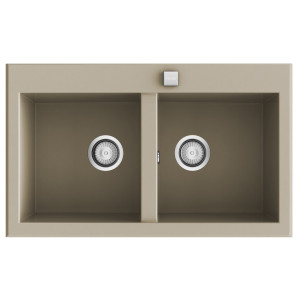 Fregadero SHIRA506 albero brillo bajo encimera 790x520mm