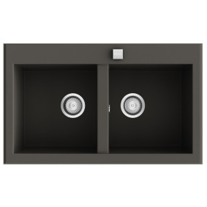 Fregadero SHIRA506 tundra brillo bajo encimera 790x520mm
