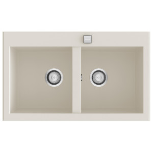 Fregadero SHIRA504  pergamon brillo bajo encimera 860x520mm