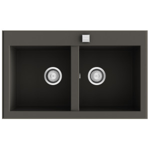 Fregadero SHIRA504 tundra brillo bajo encimera 860x520mm