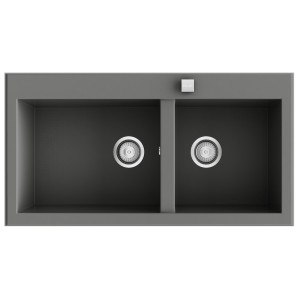 Fregadero SHIRA505 concret brillo bajo encimera 885x387mm