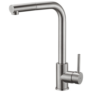 Grifería de cocina Birao con caño extraíble Acero inox