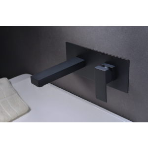 
Grifería empotrada de lavabo SUIZA negro mate GLE020-NG
