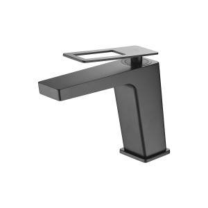 Grifería Suecia lavabo negro mate