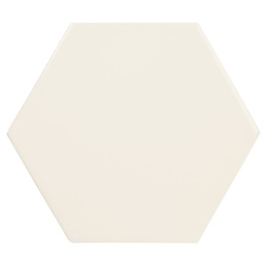Revestimiento SCALE HEXAGON CREAM 12,4x10,7cm Equipe Cerámicas