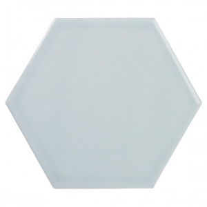 Revestimiento SCALE HEXAGON SKY BLUE 12,4x10,7cm Equipe Cerámicas