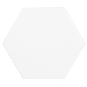 Revestimiento SCALE HEXAGON WHITE mate 12,4x10,7cm Equipe Cerámicas