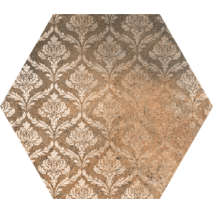 Pavimento porcelanico antihielo ABADIA HEX 25 DECOR 25x25 cm (porcelanico luxe)