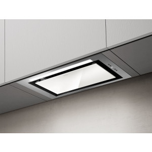 Campana extractora Hidden 2.0 encastrable cristal blanco de 90 cm Elica