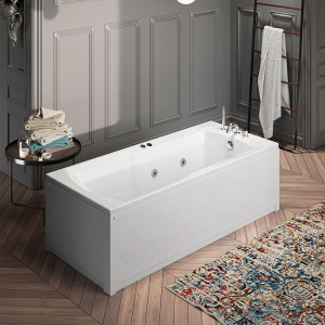 Hidronatur bañera acrílica para encastrar 170 cm x 75 cm Scals
