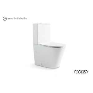 Inodoro compacto Milan Round Rimless btw Dual Marzzo