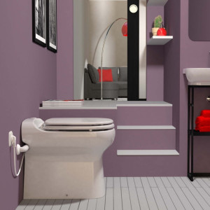 SANICOMPACT ELITE Inodoro con triturador incorporado Dual Flush SFA