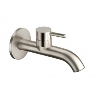 Monomando lavabo mural con desagüe Up&Down inox cepillado IX-241 Cristina