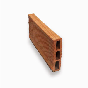 Ladrillo hueco para la construcción 4x12x24cm