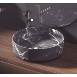 Lavabo efecto mármol Como sobre encimera