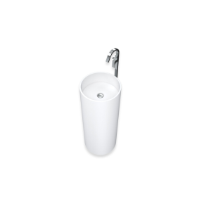 Lavabo independiente Free Standind Round 90x45cm de diametro Solid Surface