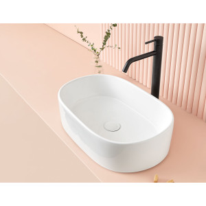 Lavabo sobre encimera Verona 56x36cm Blanco brillo