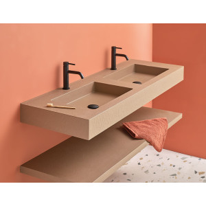 Lavabo suspendido Clever Duo 140x46cm Varios acabados