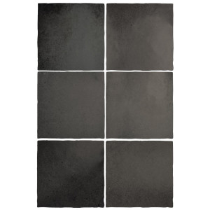 Revestimiento MAGMA BLACK COAL 13,2X13,2cm Equipe Cerámicas