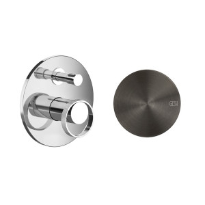 Mezclador 2 vias ANELLO Negro Cepillado de pared 63377/707 Gessi