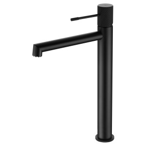 Monomando de lavabo de caño alto Alice Negro Mate BDD038-3NG