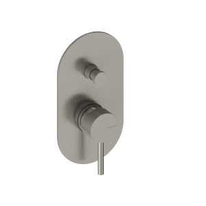 Monomando de ducha 2 vias niquel cepillado Loop Sanycces