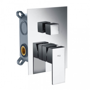 Monomando empotrado de 3 vías Cromado GSM03V