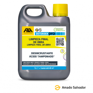 Fila Deterdek Pro desincrustante ácido para cerámica (Quitacementos) 1L