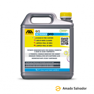 Fila Deterdek Pro desincrustante ácido para cerámica (Quitacementos) 5L