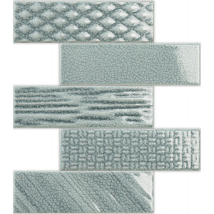 Mosaico enmallado ATELIER GRIS 31,5x20,3cm