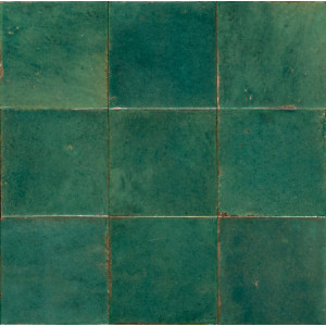 Pavimento Lume Green Lux 10x10cm Marazzi MQ7W 