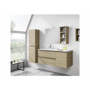 Mueble de lavabo suspendido Velice melaminico en varios acabados Mibaño design