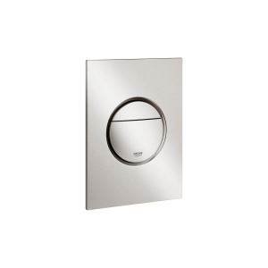 Pulsador Essence Nova S Cromo cepillado vertical
