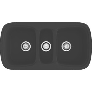 Fregadero Onice sobre encimera negro 400x820mm