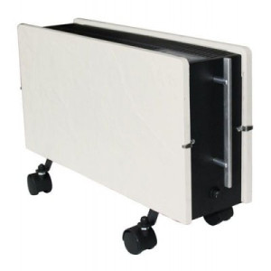 Radiador eléctrico portatil de diseño Optimus 800/1600 w Blanco silicio 50,5x34x13 cm