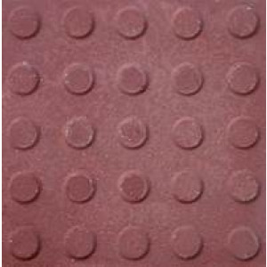 Baldosa hidráulica de hormigon 25 boton 20x20x3cm rojo