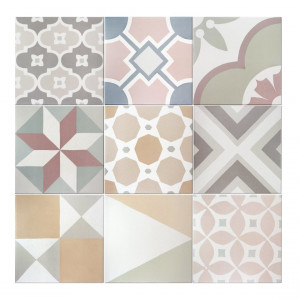 Pavimento CAPRICE PATCHWORK PASTEL 20x20cm Equipe Cerámicas