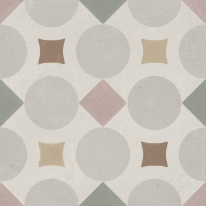 Pavimento Patterns Pink Geometric 22,3 x 22,3cm porcelánico Peronda 34803

