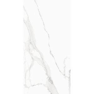 Pavimento porcelánico Milos Statuario Blanco Brillo 60x120cm rectificado