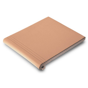 Peldaño MONTSERRAT Beige 27x31cm gres extrusionado biselado