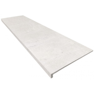 Peldaño recto Opera ivory C3 33x120x3cm gres extrusionado pasta blanca EXAGRES