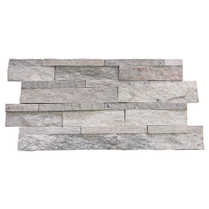 Mosaico Piedra natural pizarra white slate panel 60x15