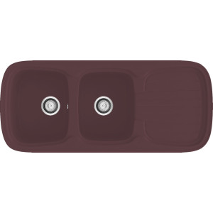 Fregadero Platino sobre encimera brown 400x1045mm