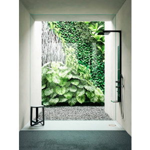 Plato de ducha antideslizante SOLID blanco 80x190cm Solid Surface