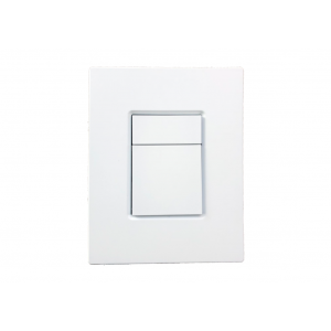 Pulsador Escudo Skate Cosmopolitan blanco Mate