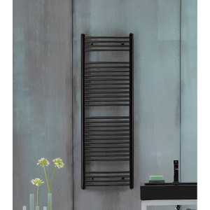 Radiador toallero de agua Aura Negro mate 775X500mm Zehnder