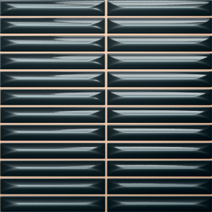 Nairobi Kit Kat Arrow Blue, revestimiento 20 cm con precorte (1,5 x 10 cm) en relieve