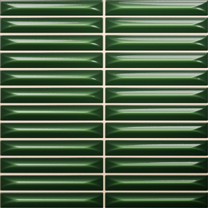 Nairobi Kit Kat Arrow Green, revestimiento 20 cm con precorte (1,5 x 10 cm) en relieve