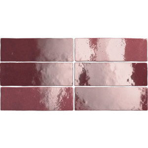 Revestimiento ARTISAN BURGUNDY 6,5X20cm Equipe Cerámicas