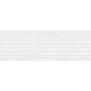 Revestimiento con relieve Manhattan White Lines 33,3x100cm rectificado